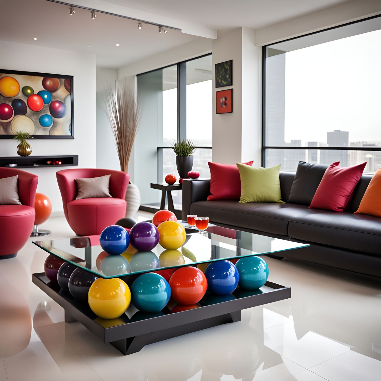Bowling Ball Coffee Table