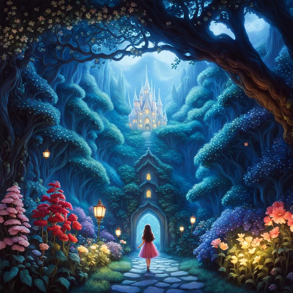 Enchanted Fairy Garden in Hyperrealistic Style