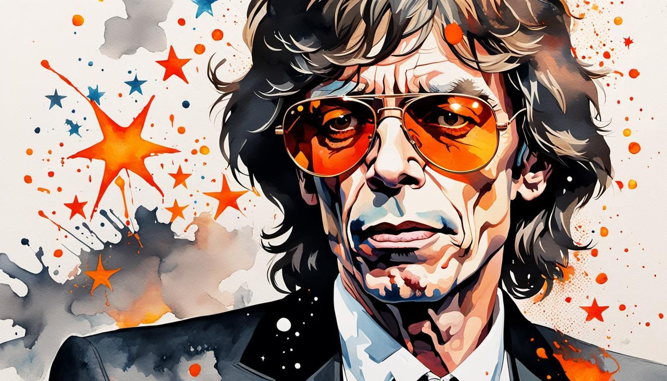 Mick Jagger Pop Art Portrait in London