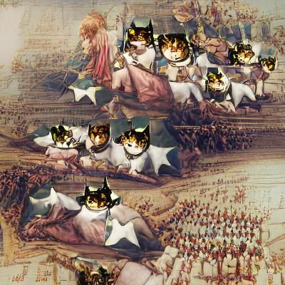 Catboy Army in Napoleonic Uniforms
