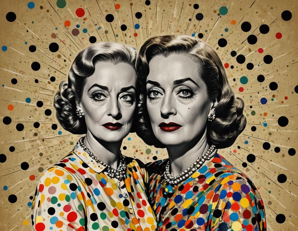 Bette Davis and Joan Crawford in Pop Art Style