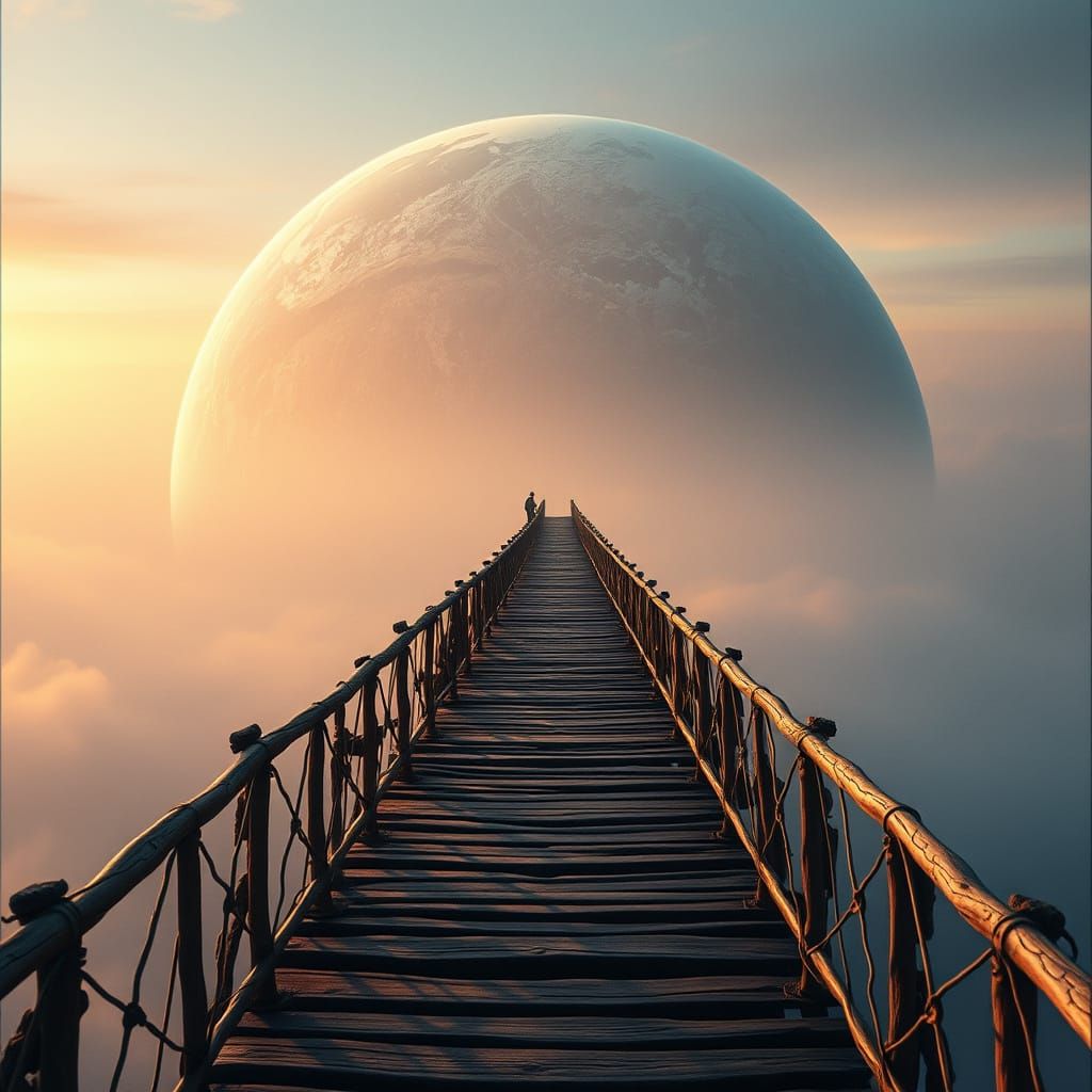 Cosmic Planet Bridge From Earth to Horizon