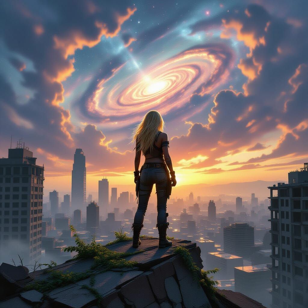 Post-Apocalyptic Woman in GTA V Art Style