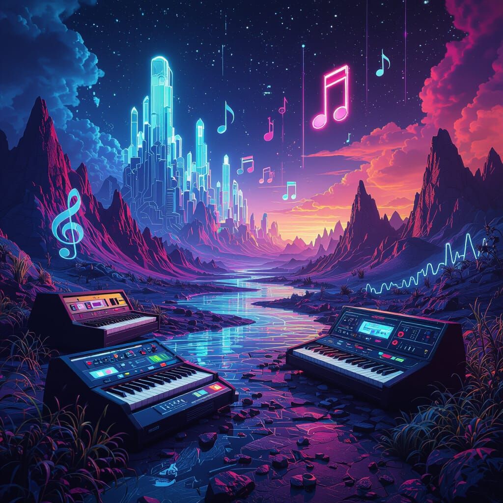 80s Music vs 21st Century Soundscapes: Epic Matte Painting