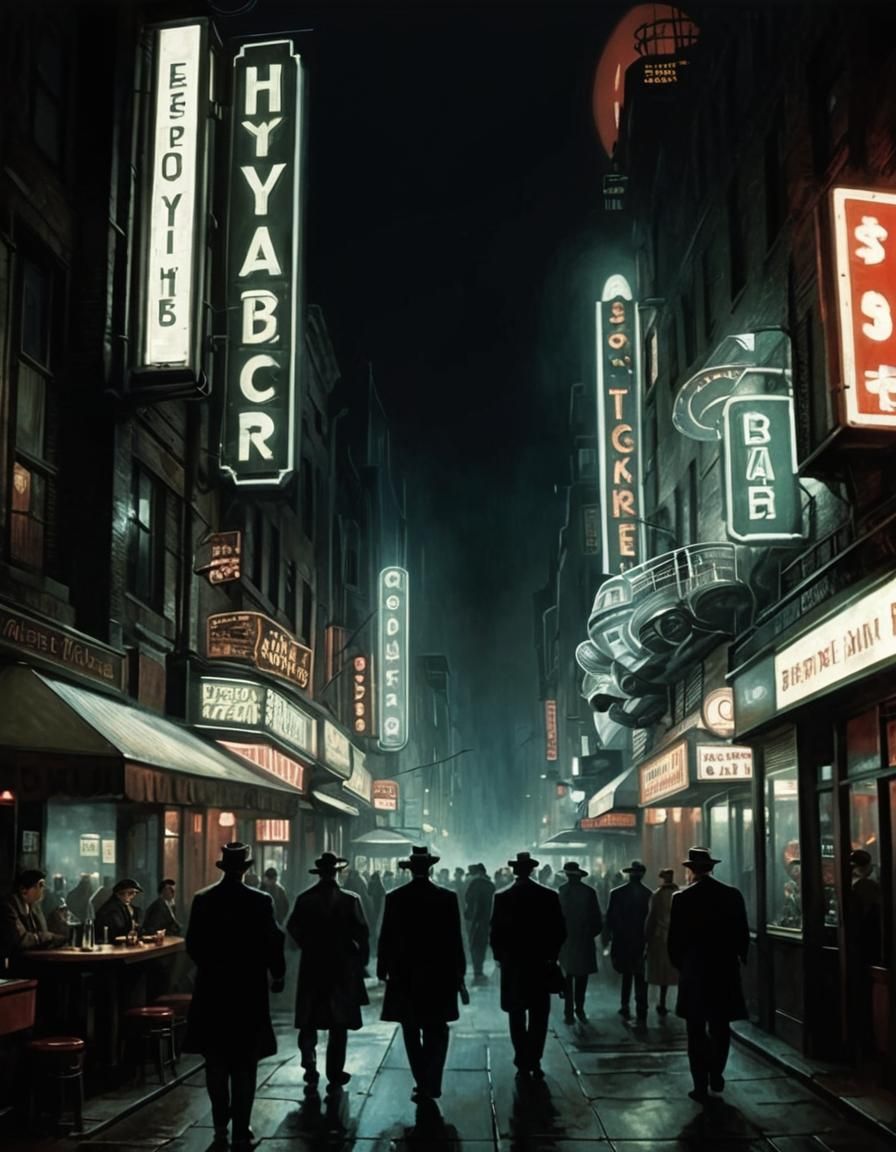 Retro-Futuristic Impossible City in Art Deco Style