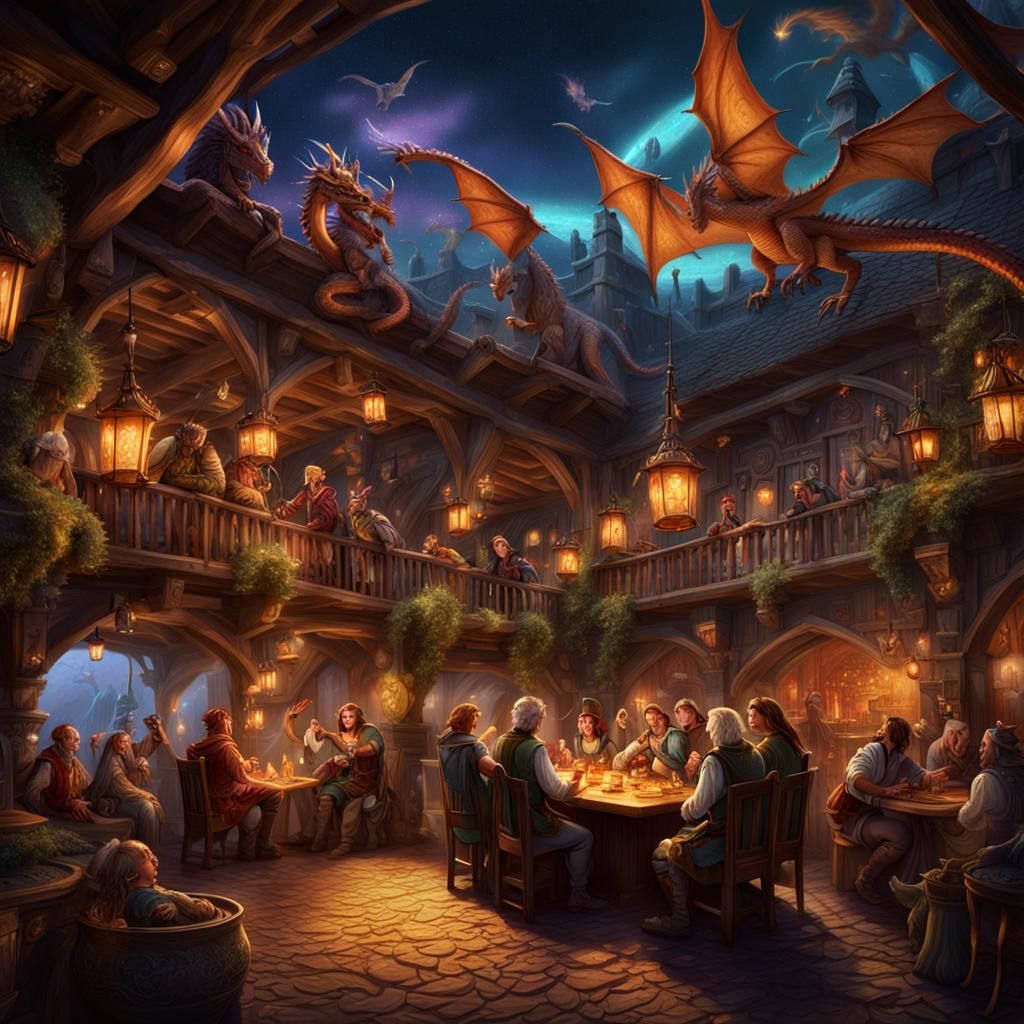 Enchanted Tavern: Dragons and Unicorns in Fantasy Art