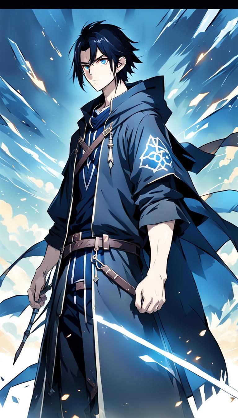 Anime Boy Portrait in Breath of the Wild Style