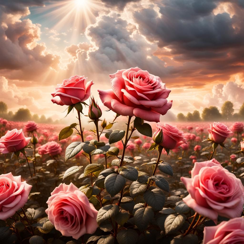 Rose Blooms on World War II Battlefield