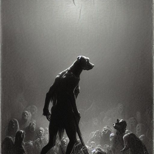 Gothic Horror Black Dog