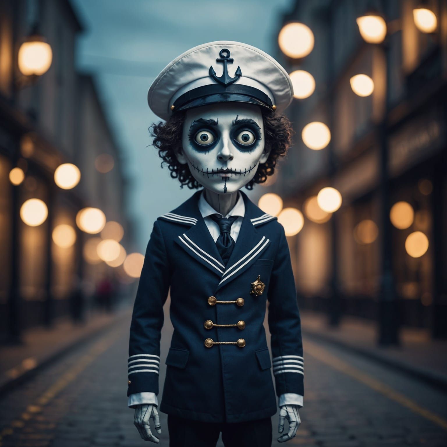 Sailor in Tim Burton Art Style