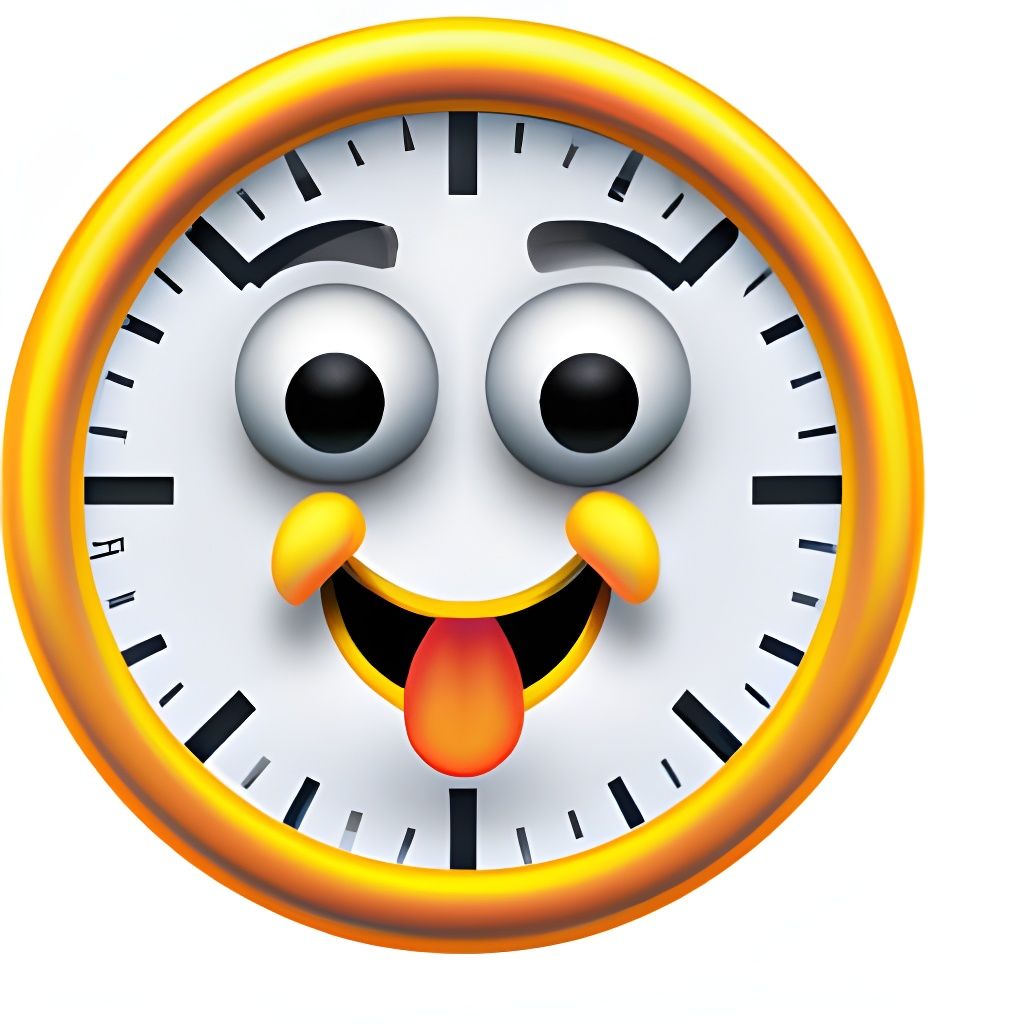 3D Clock Emoji Rendering
