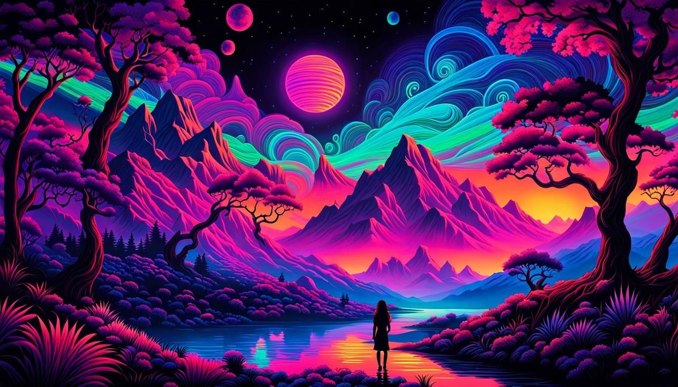 black light/neonwave/synthwave series