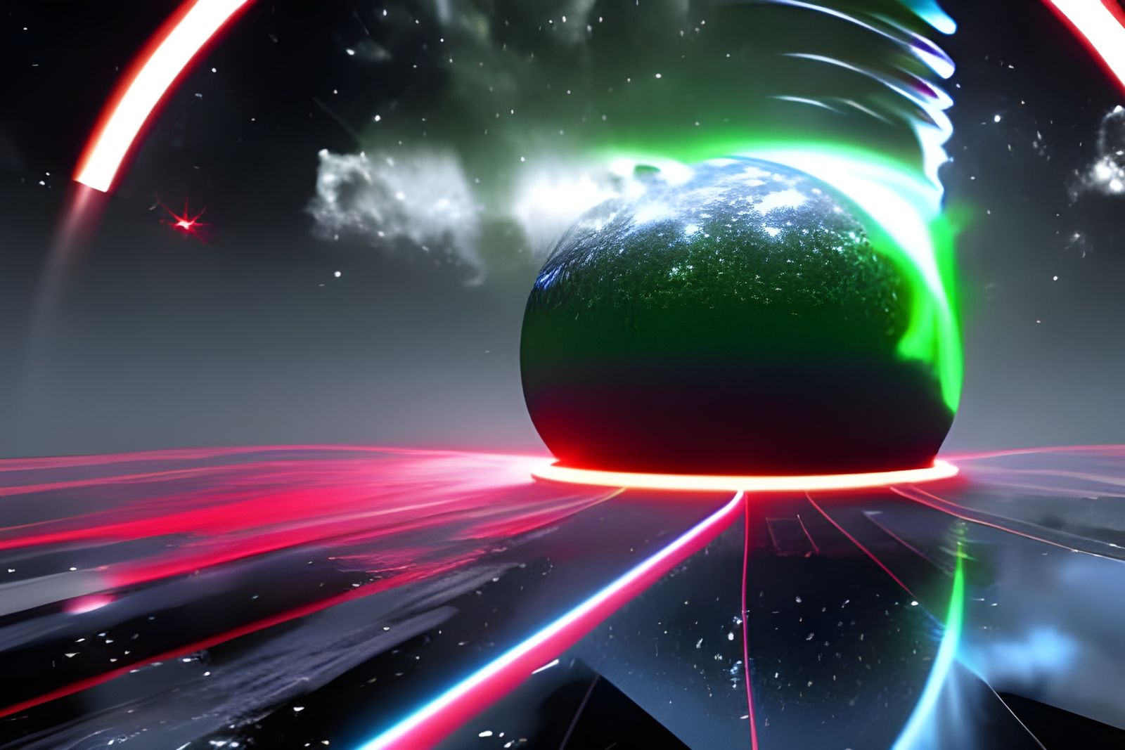 Black Hole in Space: Hyperrealistic Digital Art