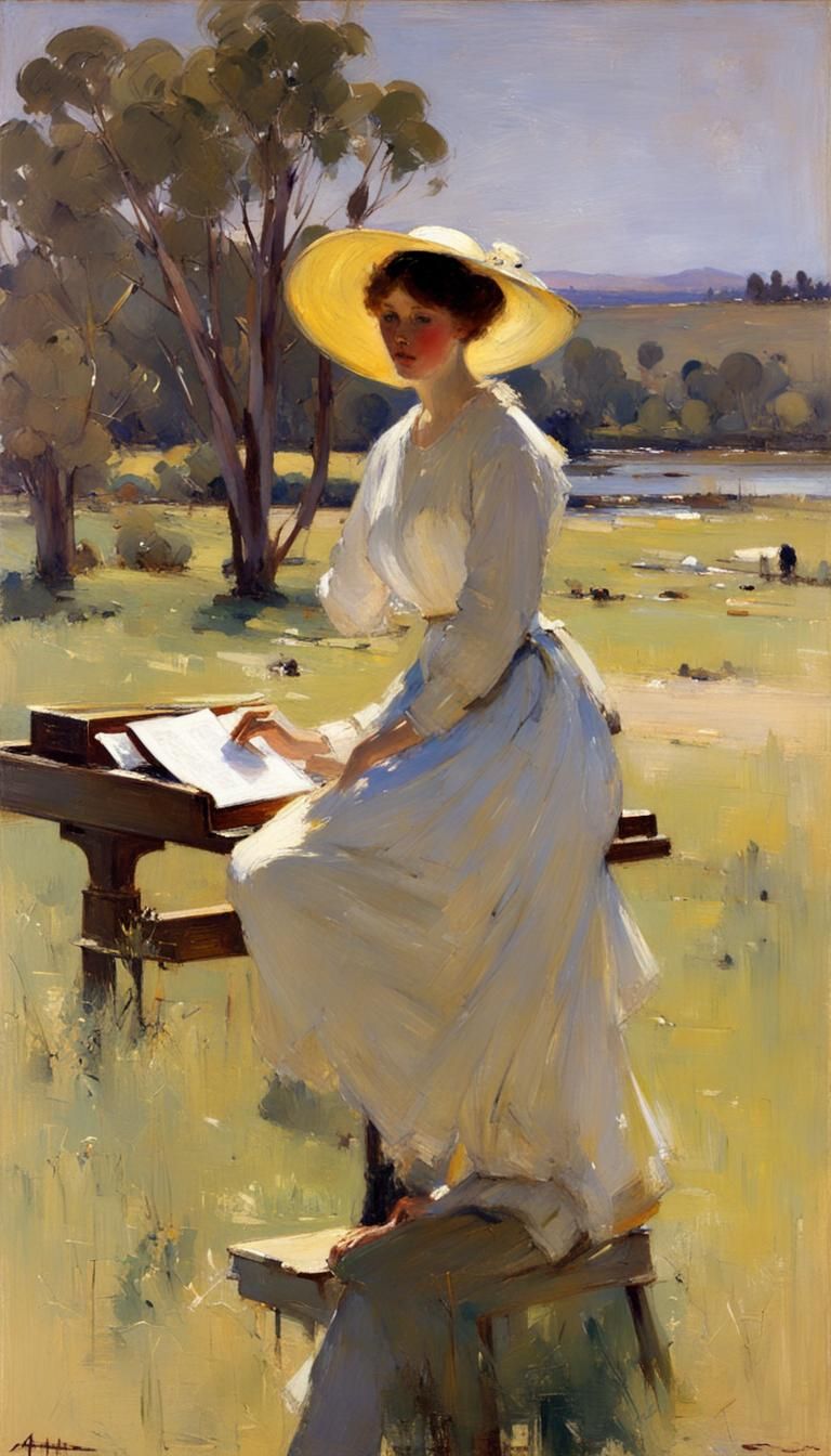 Musical Landscape after Arthur Streeton