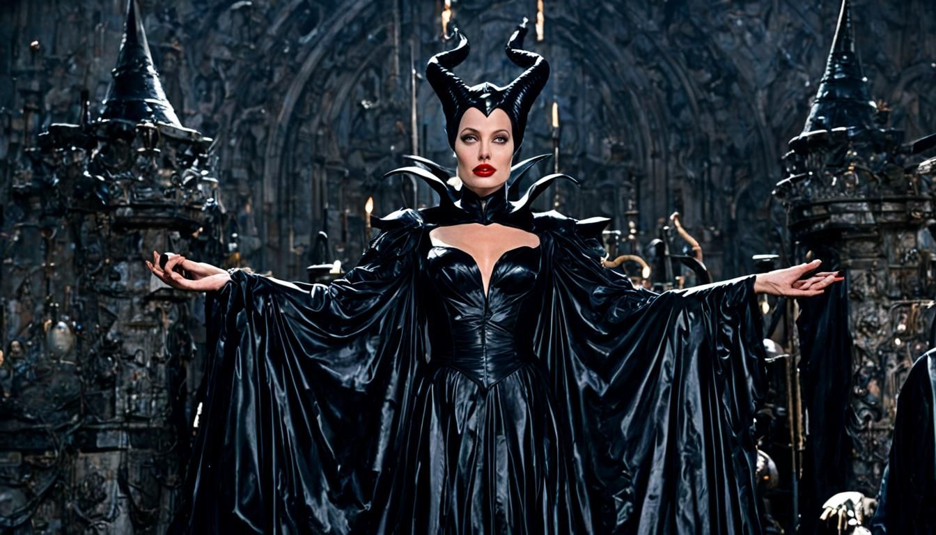 Angelina Jolie as Latex Maleficent on Castle