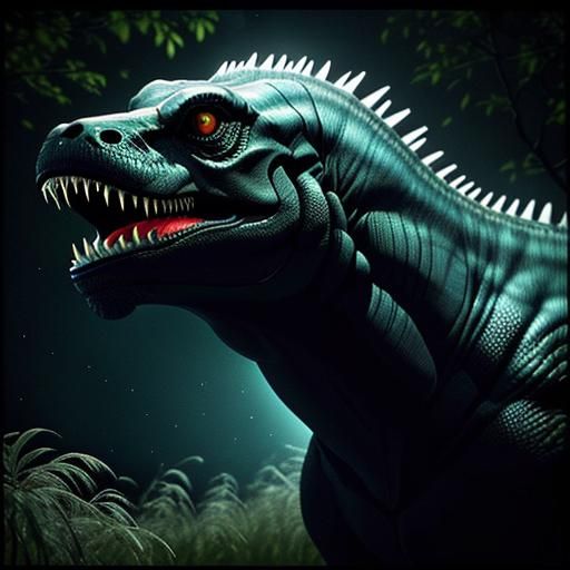 Terrifying T-Rex Stares in Found Footage VHS Style