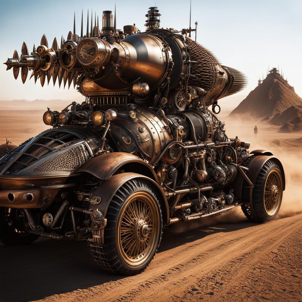 Look out! It's a Mad Max / Steampunk crossover!