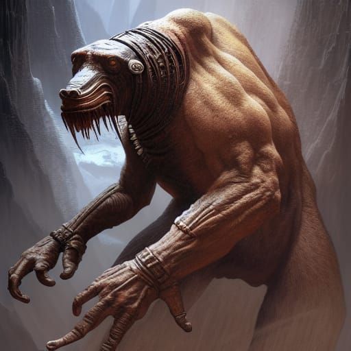 Megatherium Paleoart: Hyperdetailed Prehistoric Creature