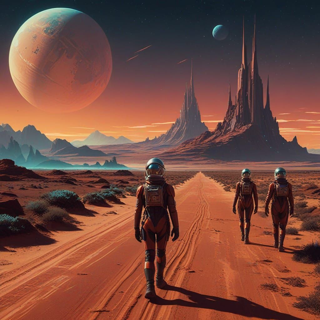 Futuristic Martian Runway Unveils Avant-Garde Fashion