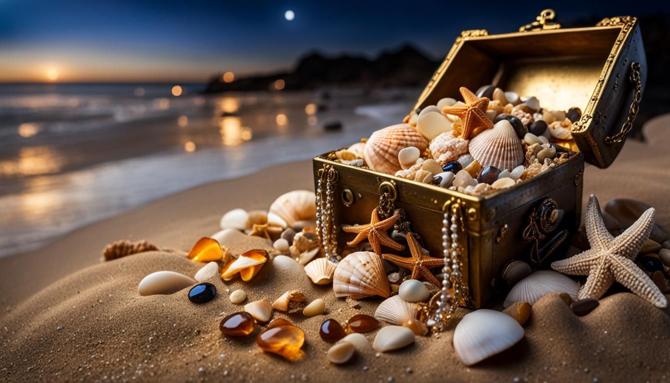 Treasure washed on the shore