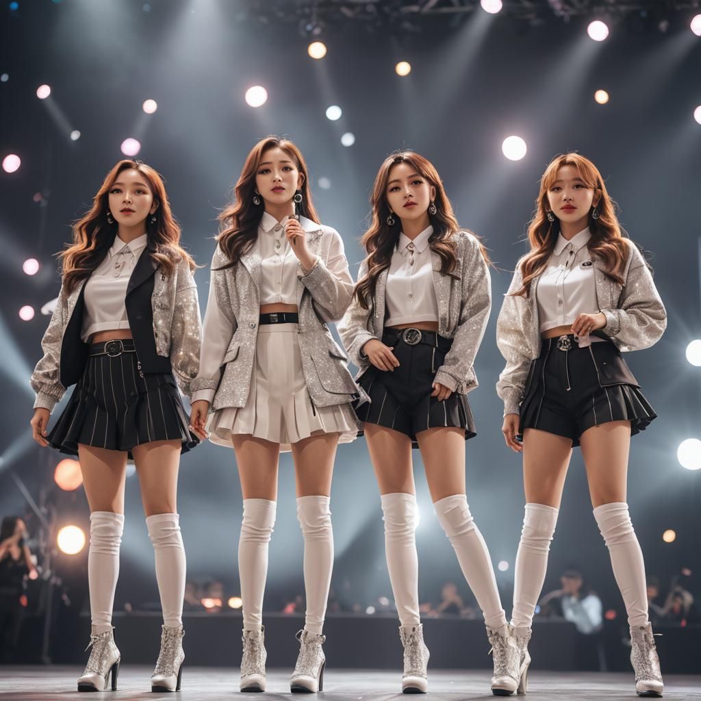 K-Pop Girl Group Performance: Professional Photography