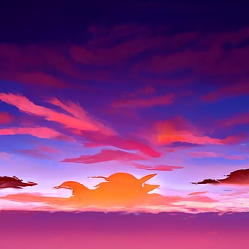 Sunset Over Hogwarts: A Magical Scene