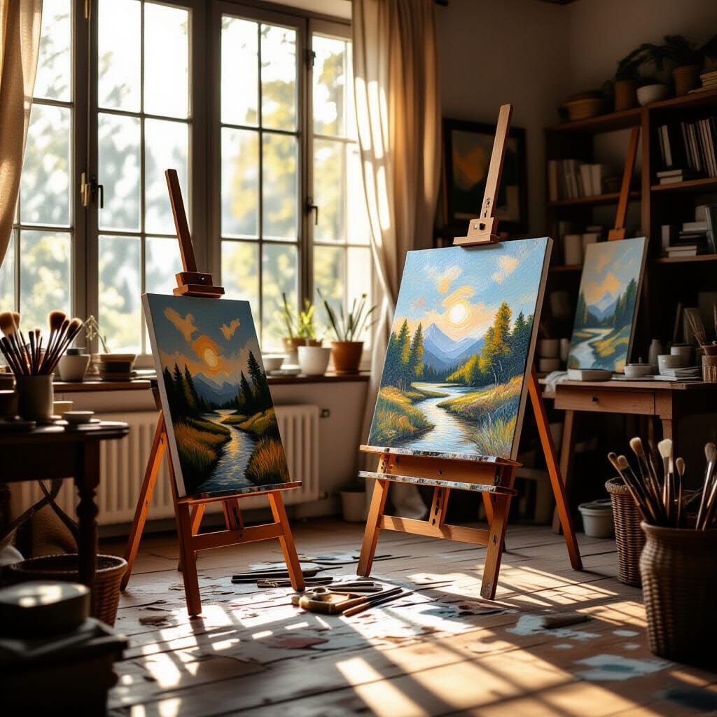 Artist's Studio at Dawn, Cinematic Realism