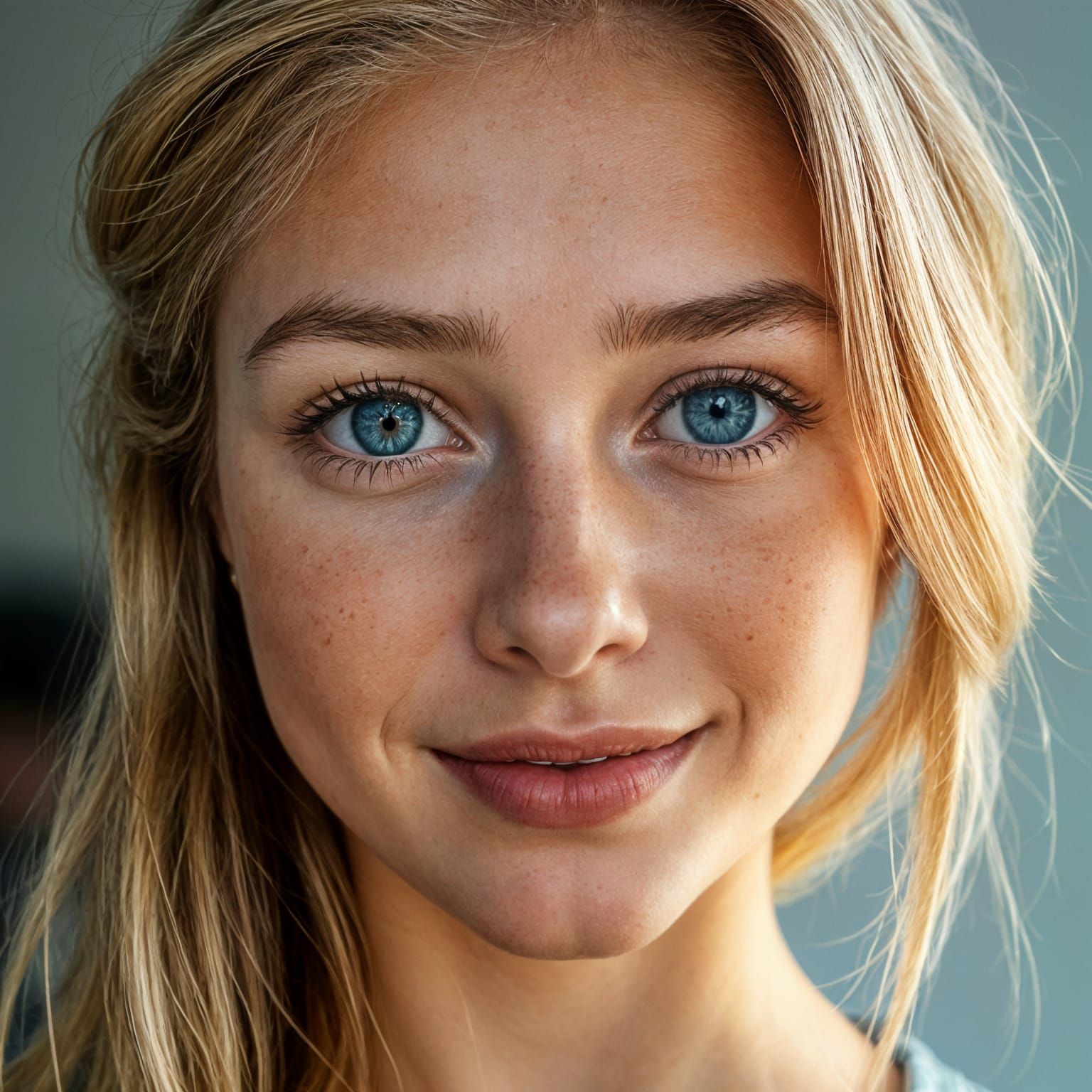 Symmetrical Beauty in Photorealistic Portrait