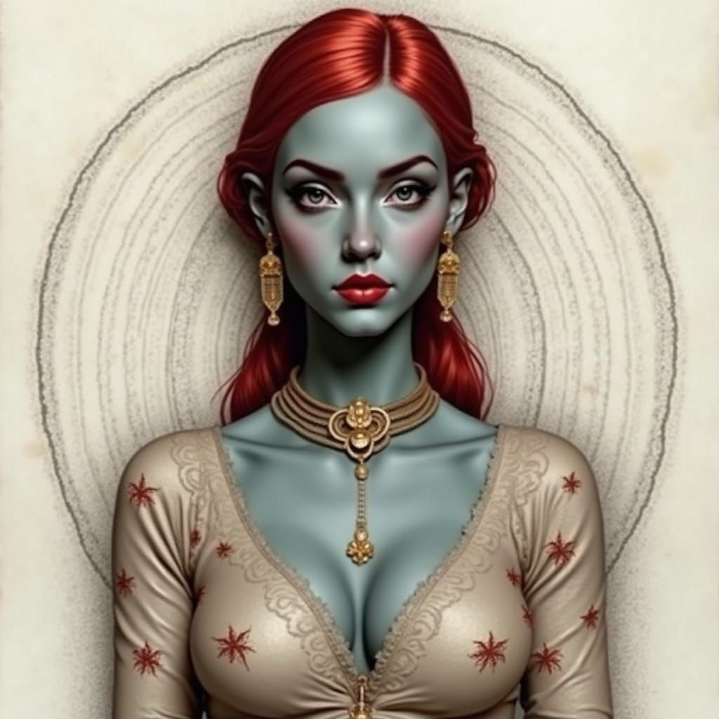 Etched Sketch of a Sketched Sketch