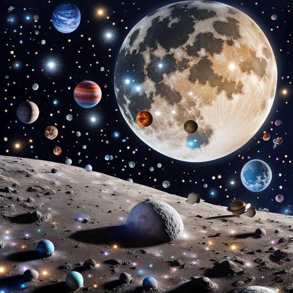 Mouse on the Moon: A Macro Photograph