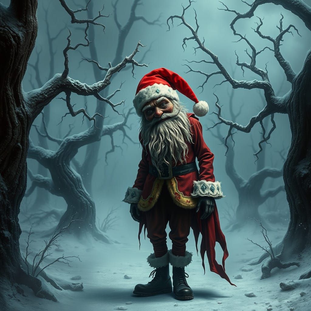 Twisted Holiday Icon in Gothic Winter Wonderland