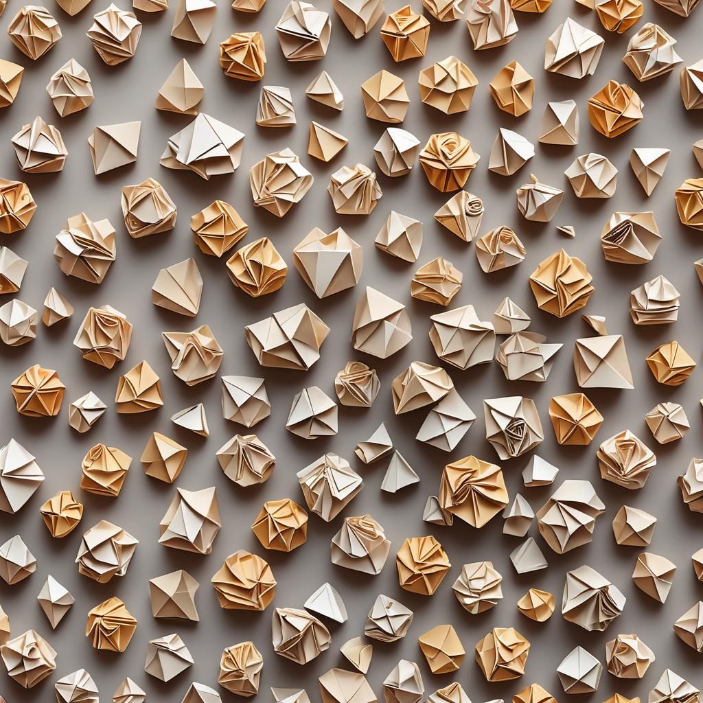 Origami Paper Cake Papercraft in 8K Resolution