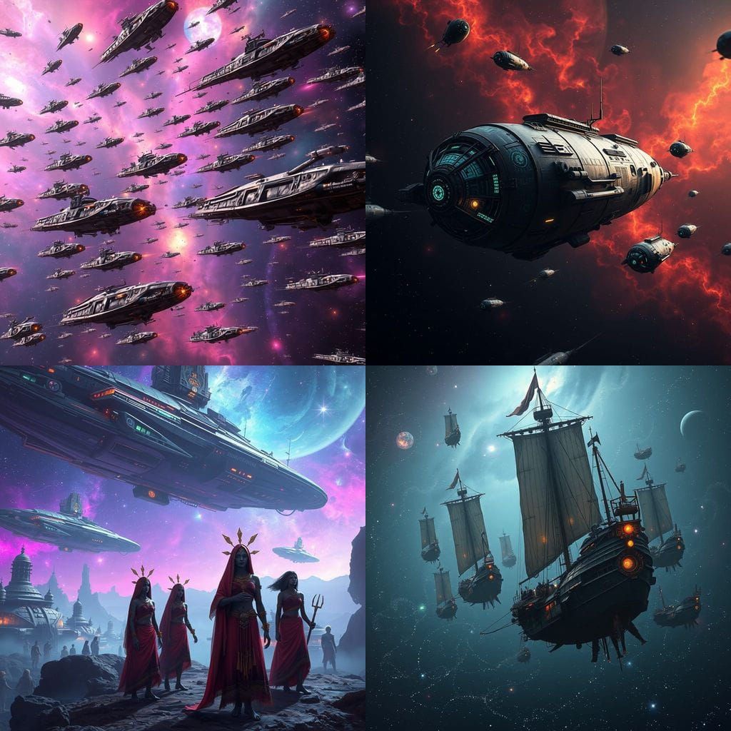 Ancient Nomads in Splendid Space Fleets