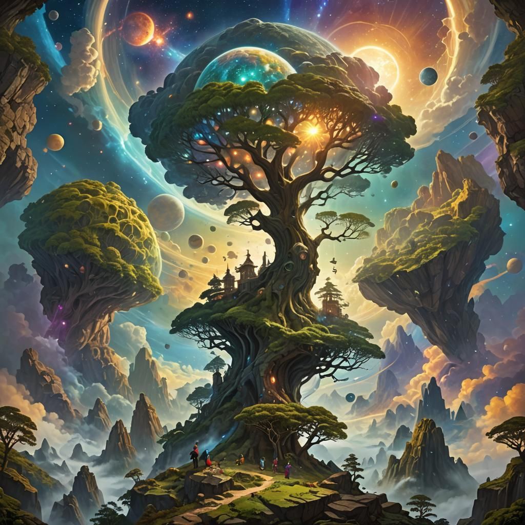 Celestial Entities Rise in Digital Concept Art