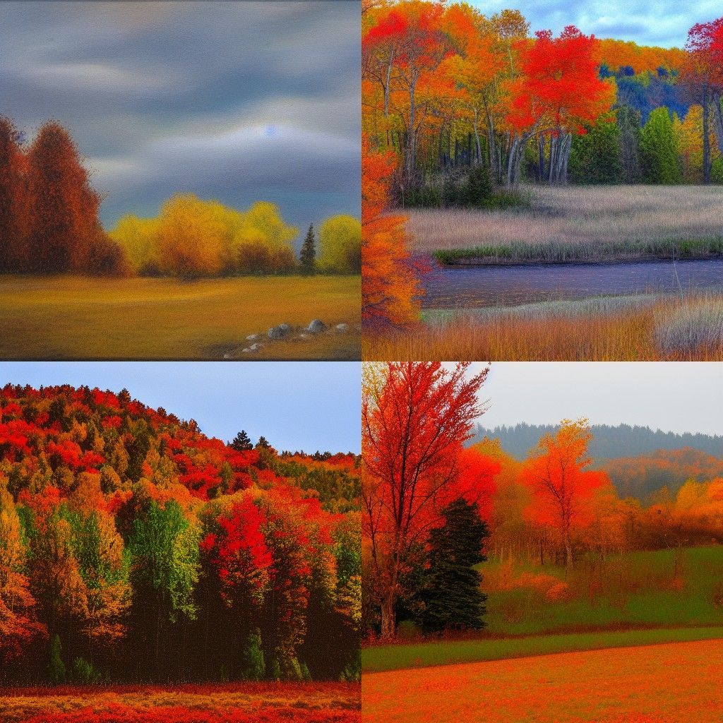 Vibrant Fall Landscape Scene
