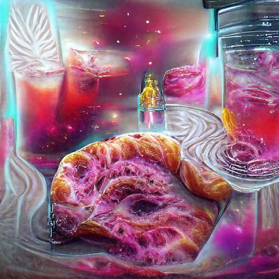 Hibiscus Lemonade and Diamond Danish in Cosmic Style