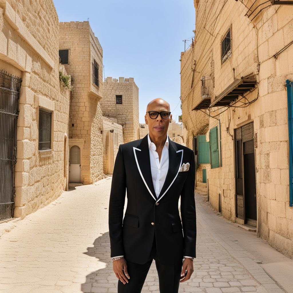 RuPaul Portrait in Palestine
