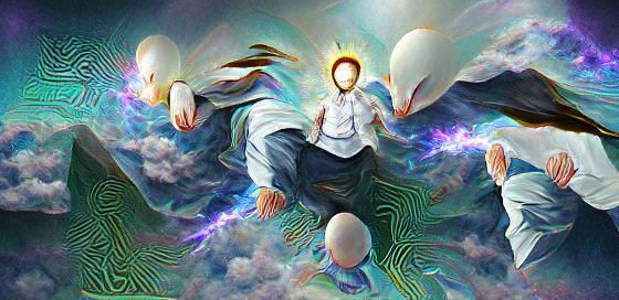 Abstract Energy Ascension: Flowing Lines and Color