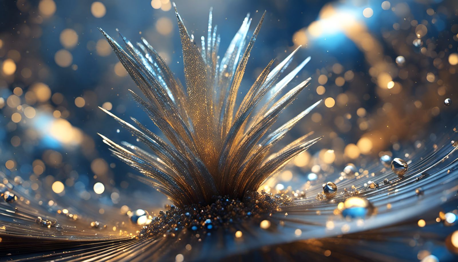 Dreamlike Abstract Illusion with Radiant Light Rays