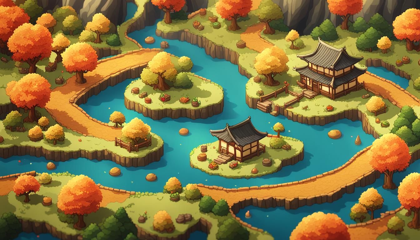 Japan-Themed Food Landscape in Golden Ratio