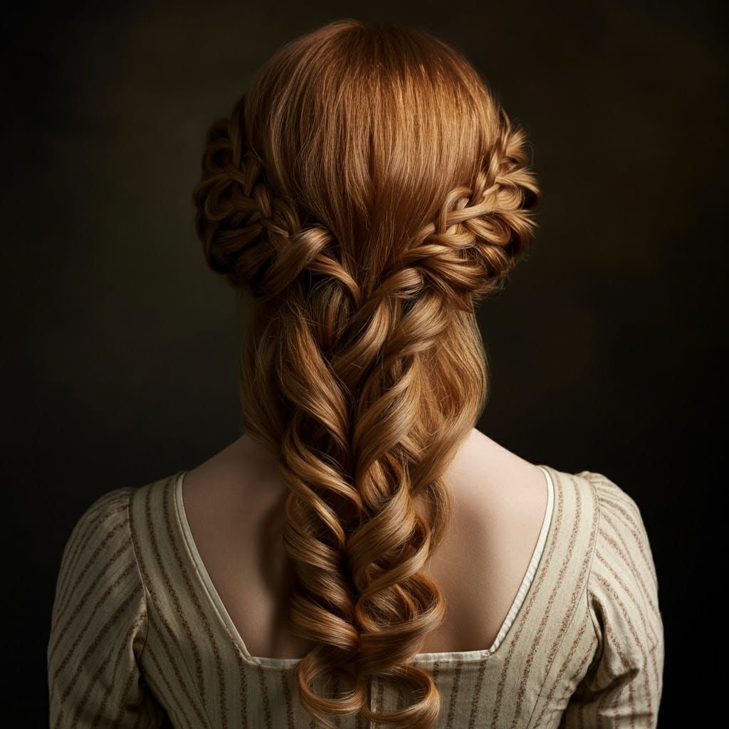 Regency-Era Emma Woodhouse-Inspired Strawberry Blonde Hair P...