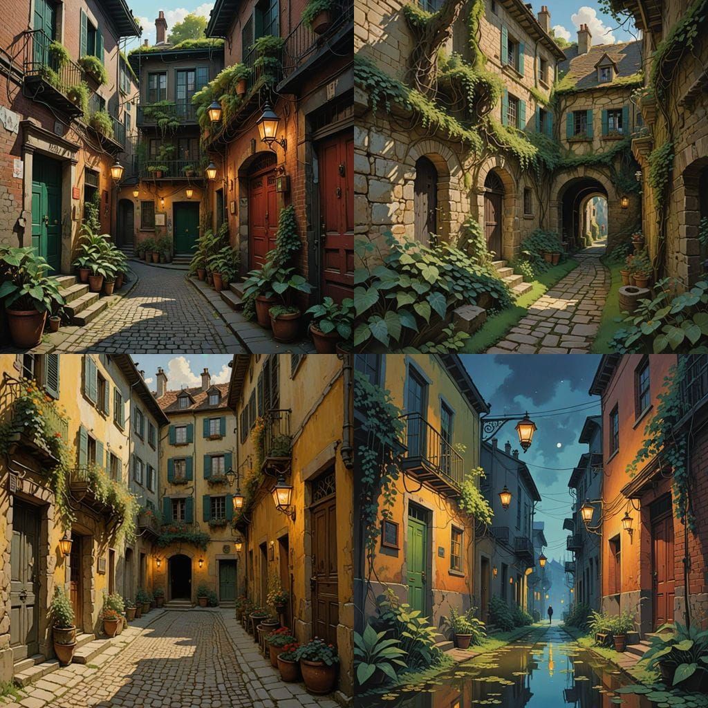 Ethereal Museum Masterpiece with Thick Brush Strokes