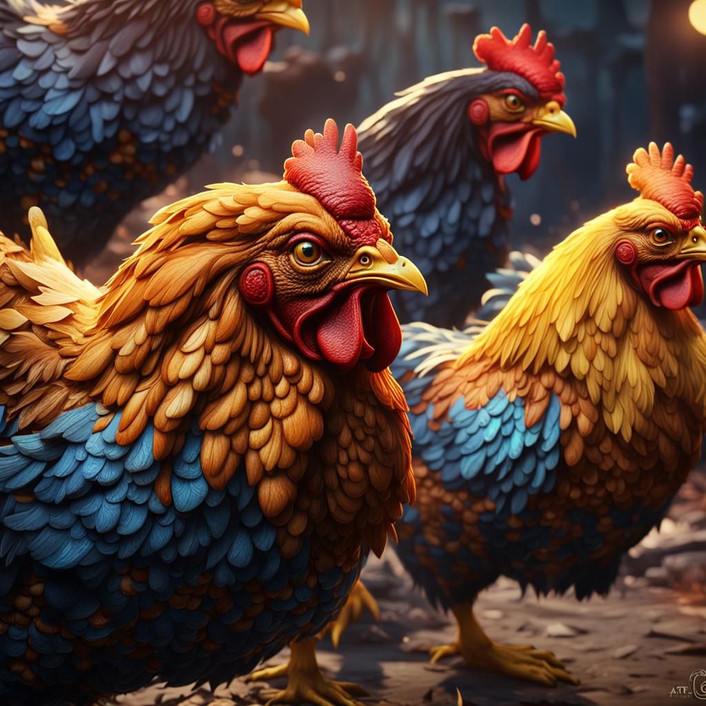 Crispy Chicken and its Feathered Friends