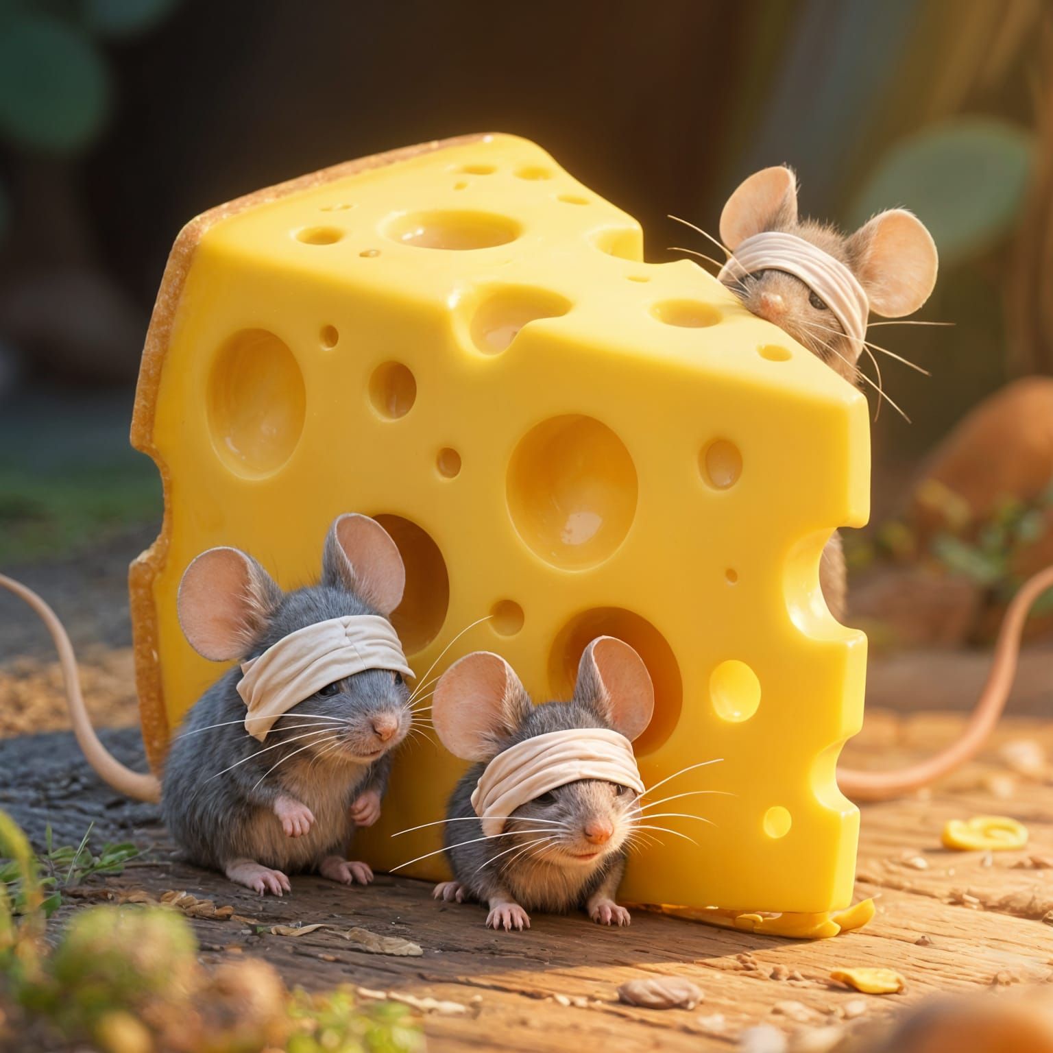 Three Blind Mice Illustration