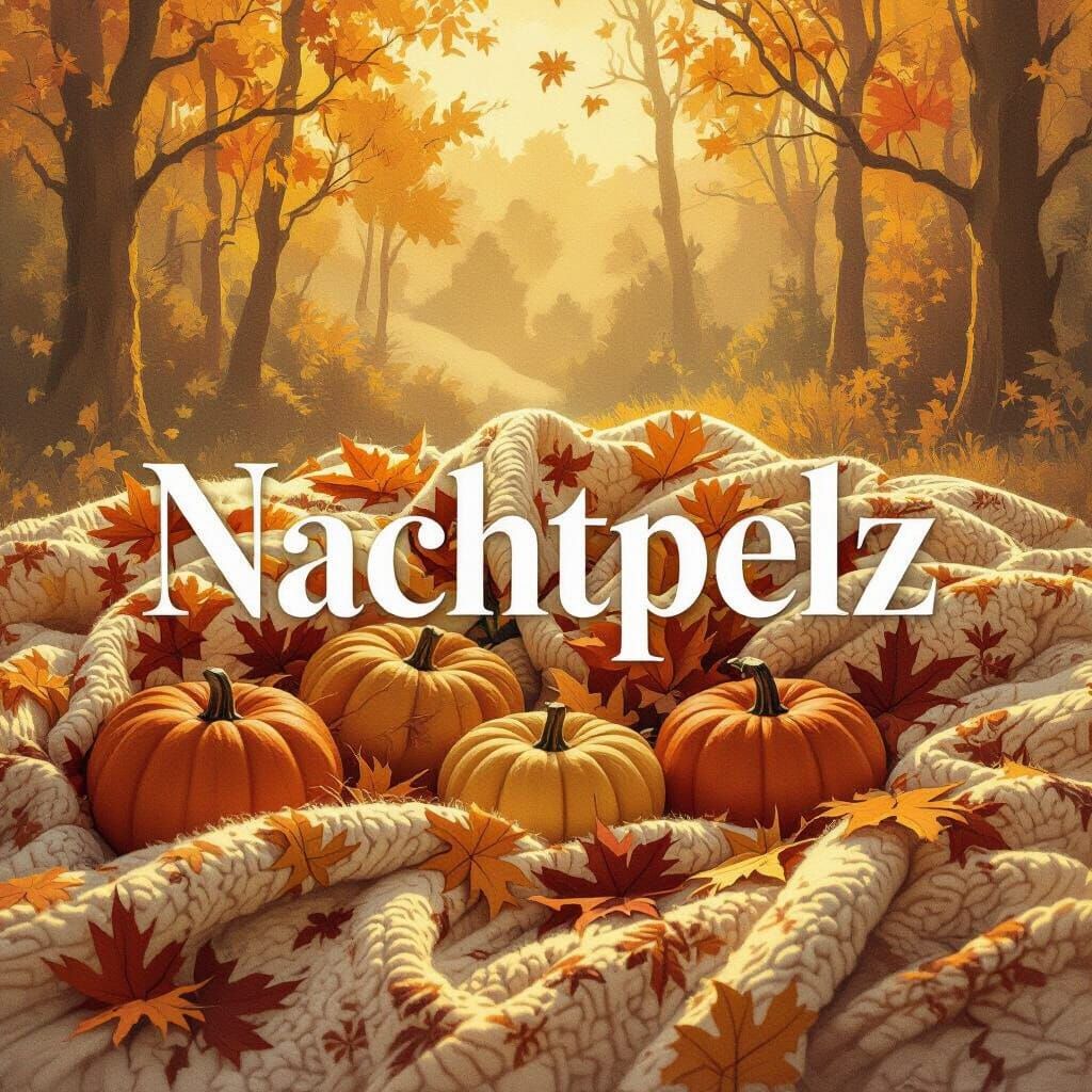 Cozy Autumn Scene with Golden Hour Light and "Nachtpelz"