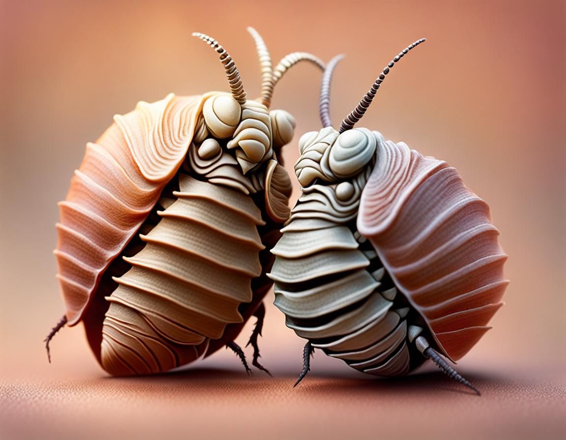 Dancing Isopods in Pastel Shades