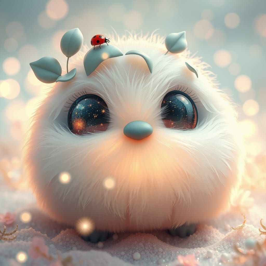 Fluffy round creature