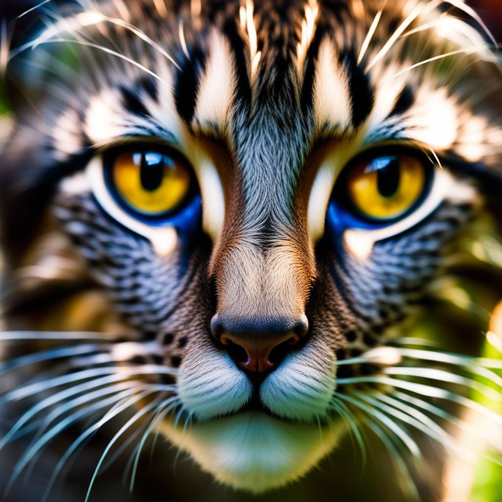 Sharp Focus Feline Eyes in Natural Lighting