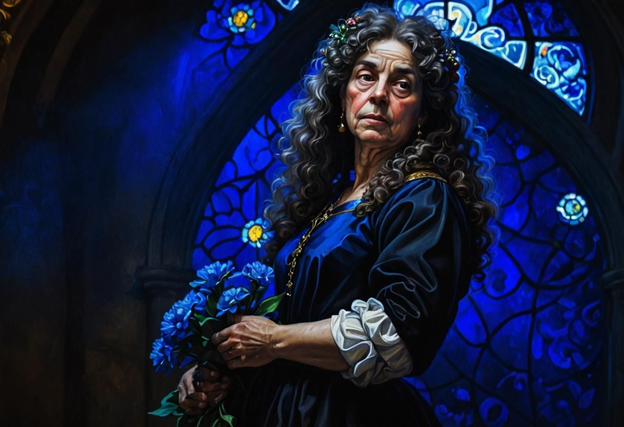 Renaissance Portrait of Woman with Ornament