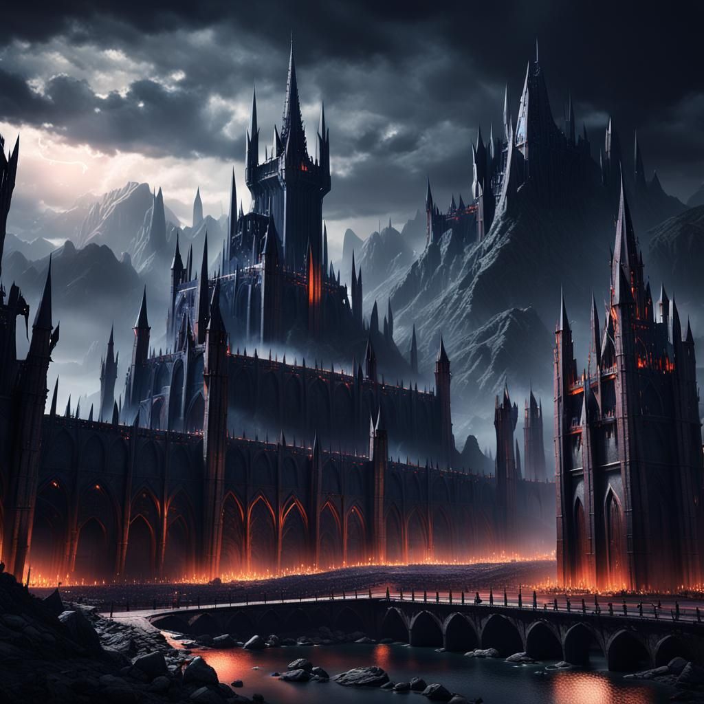 Minas Morgul: Dark Fantasy Matte Painting